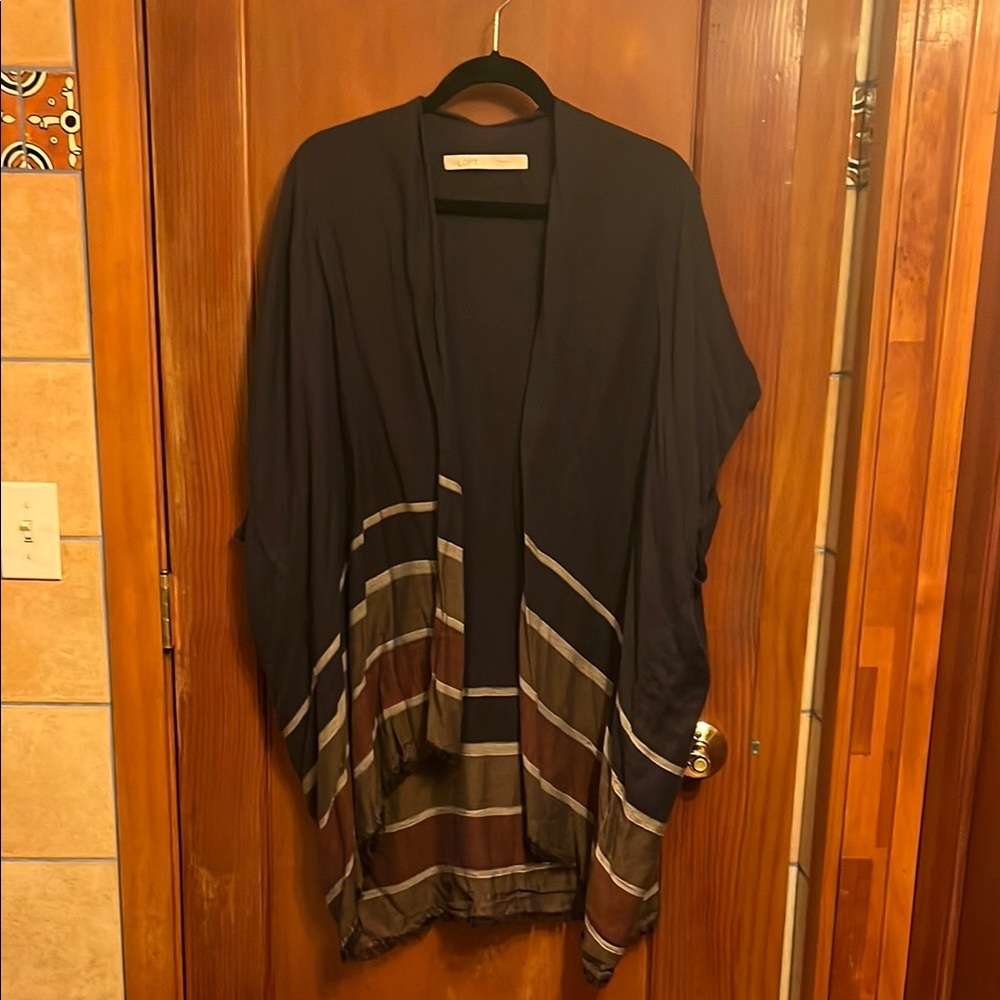 LOFT Elegant Navy Cardigan